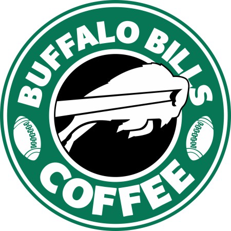 Buffalo Bills starbucks coffee logo vinyl decal